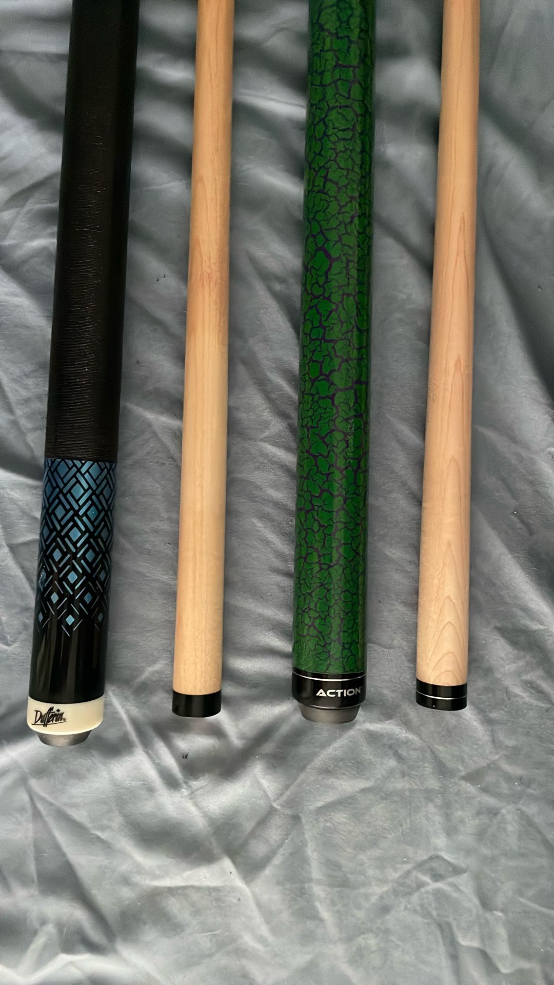 Pool Cues + Carrying Case