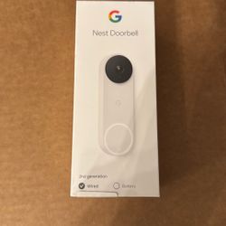 New - Nest Doorbell (Wired) - Snow