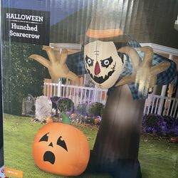 New Halloween Inflatable Decoration Scarecrow Pumpkin 