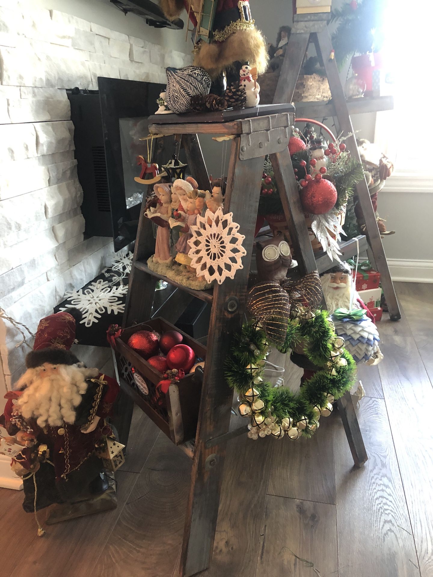 Decorative Vintage ladders For Christmas decor