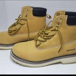 Diehard Hardcan DH-84101 Men's Soft Toe Nubuck Leather Work Boots Wheat Color Working men's size 11EE open box only tried on selling for only $60