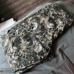 Skull Camouflage Loose Fit Pants 