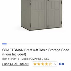 New 4x6 Storage Shed 