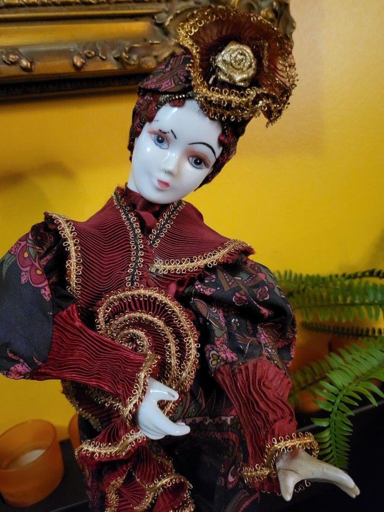 Porcelain Musical Doll