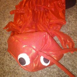 Dog Lobster Costume Size Med ( Could Fit A Large)