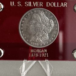 1878 P Morgan Dollar In Capital Holder