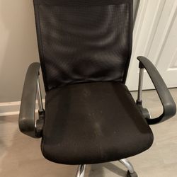 Black Office Chair Goes Up And Down 