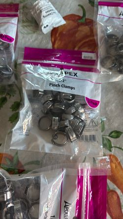 1/2” pinch clamps