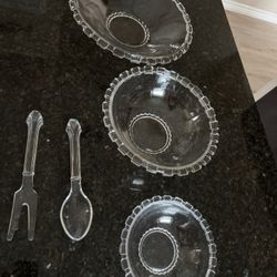 Set Of 5 Pieces Glass Bowl 