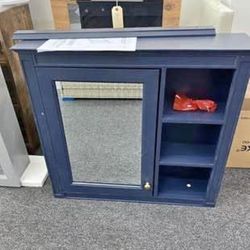 New Assembled Bathroom Medicine Cabinet With Mirror Wall Mounted