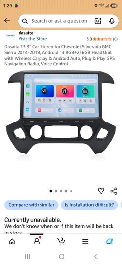 Dasaita 13.3" Android Car Stereo Head Unit