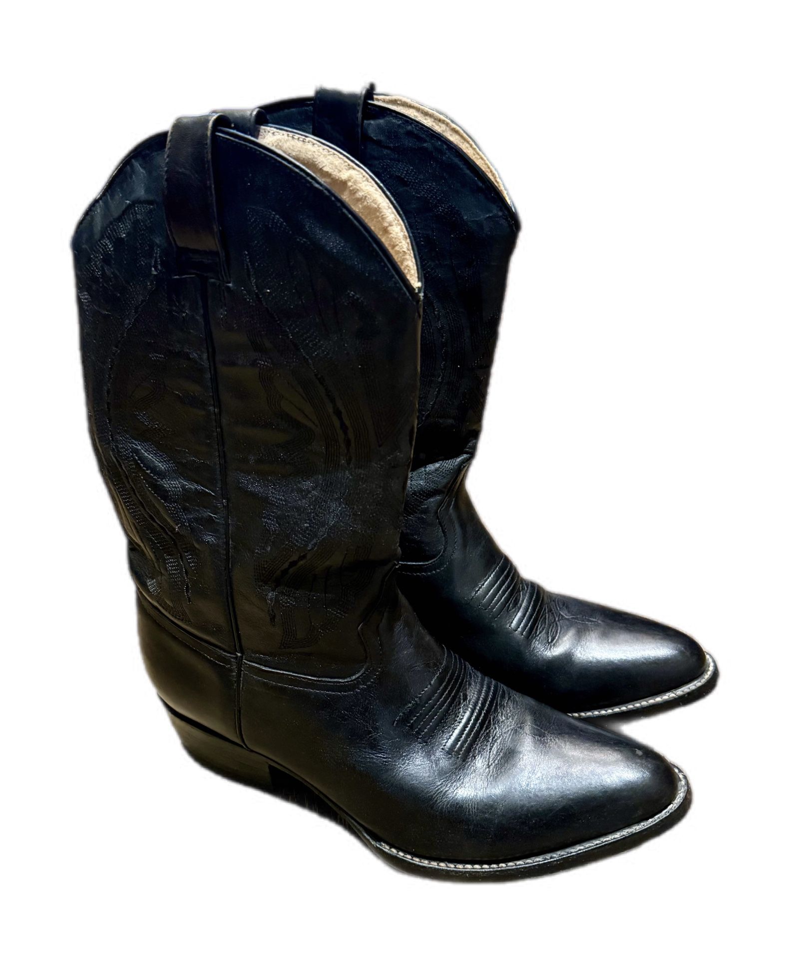 El Jinete Botas Men’s Western Boots 11.5 Black