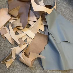 Leather Scrap Assortment 