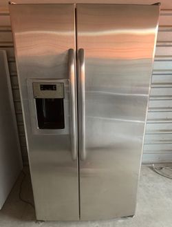 GE Stainless Steel Refrigerator And Freezer