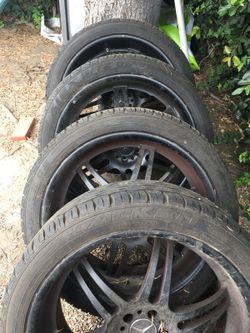 Mercedes tires( 4)and rims(3)