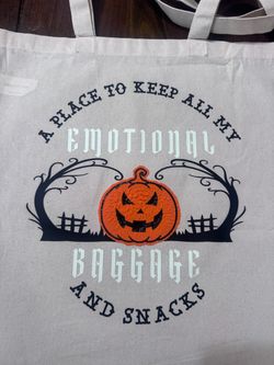 Emotional baggage tote