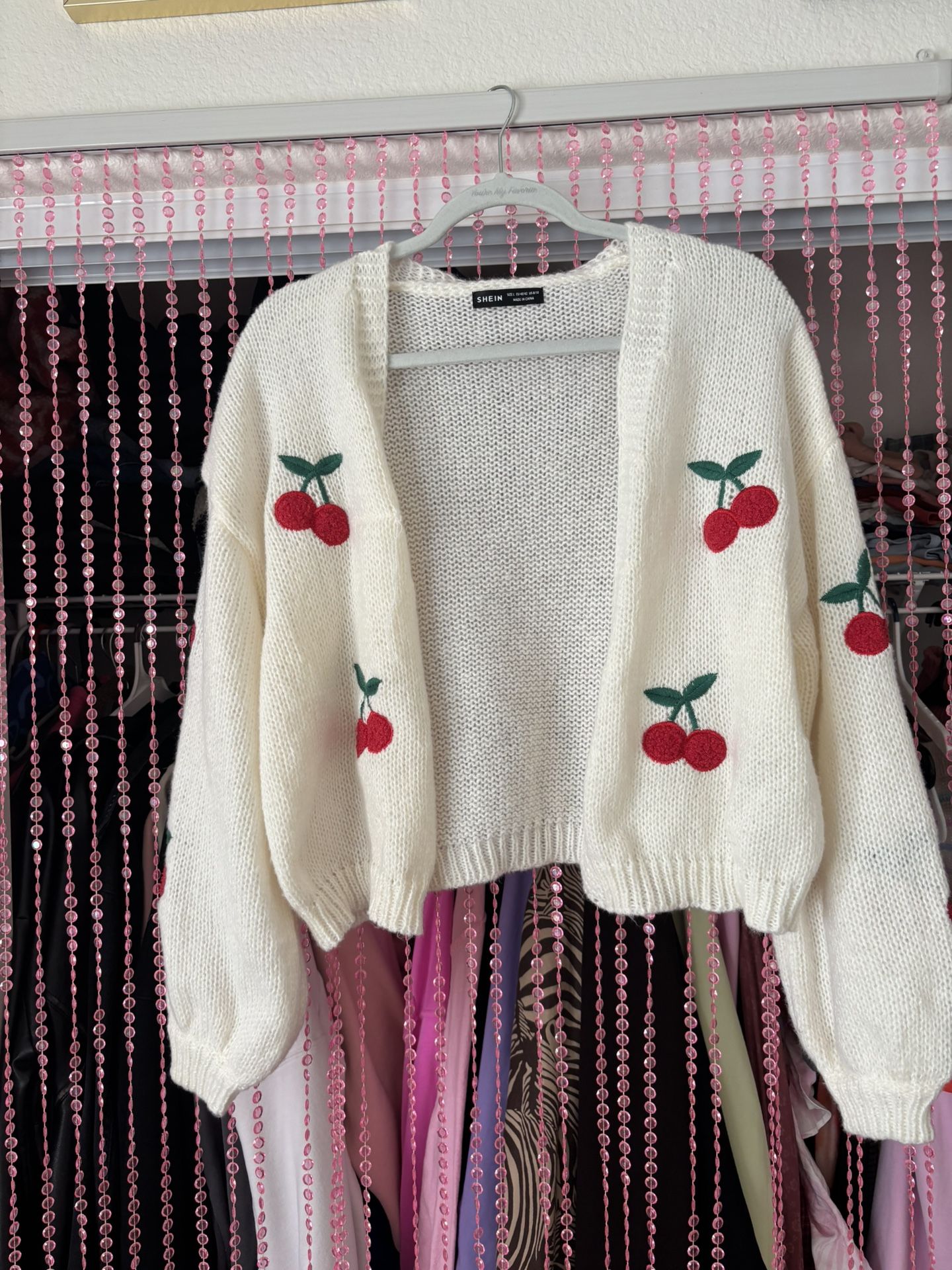 cherry cardigan