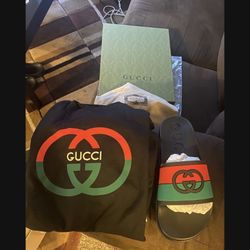 Real Gucci Slides & Shirt For Sell