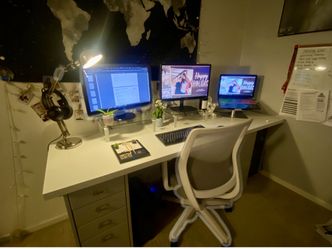 Bookshelf Desk With drawers