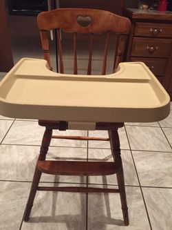 Fisher price top wooden high chair