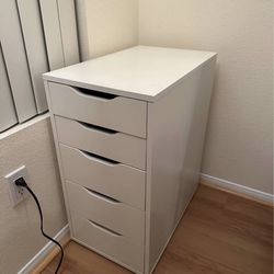 Ikea ALEX Drawer unit, white, 14 1/8x27 1/2