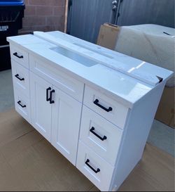 48”solid wood bathroom vanity