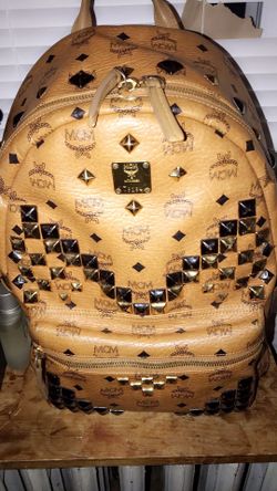 Mcm studded backpack