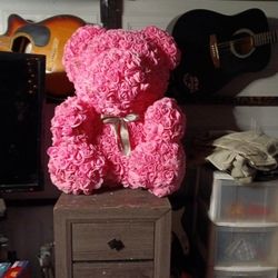 Giant Pink Rose Bear 