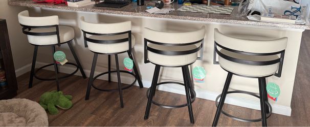 Cream Swivel Counter Stools (Set of 4) $400 OBO