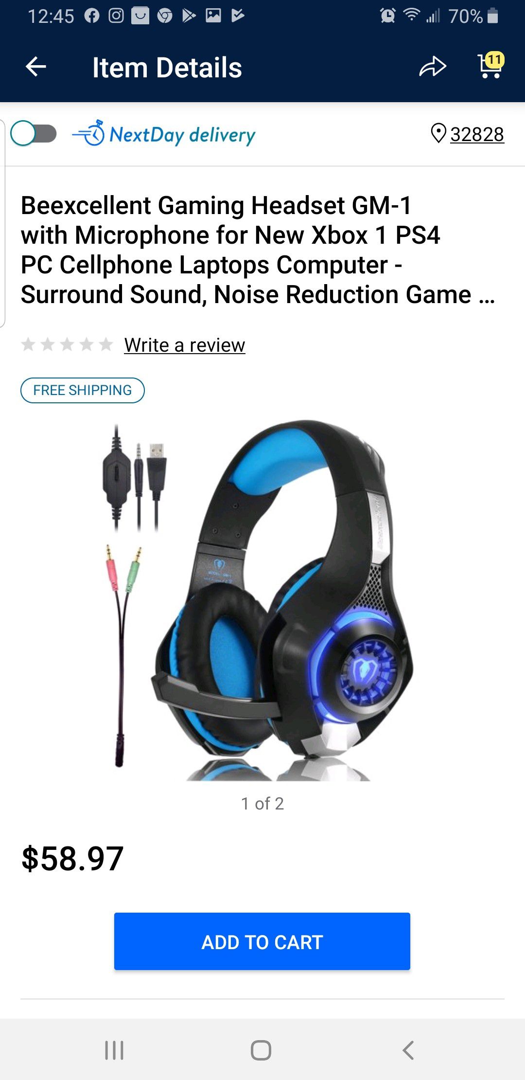 Like New Gaming Headphones for Xbox One/PS4