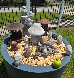Concrete Owls And Mushrooms