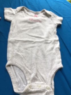 Carters 9 mo polka dots gray