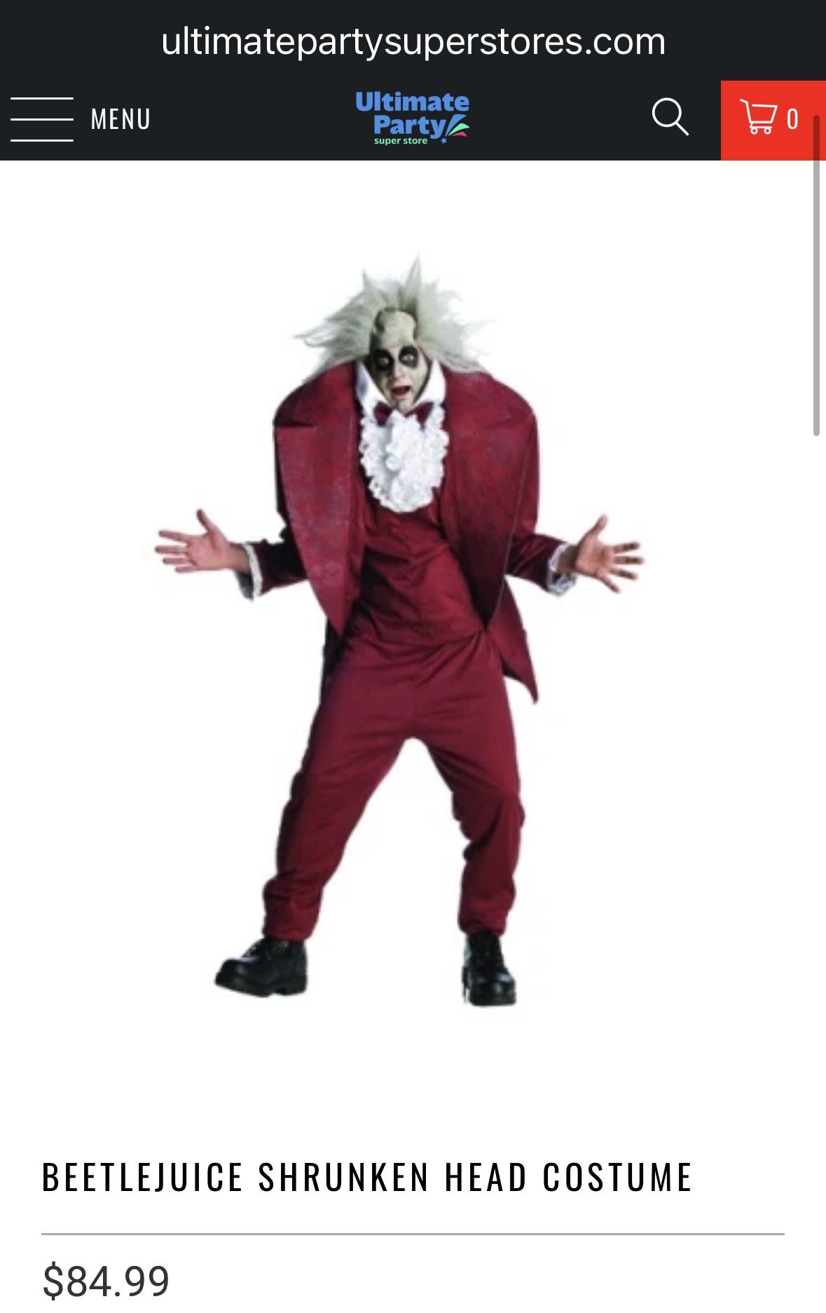 Beetlejuice Costume Halloween