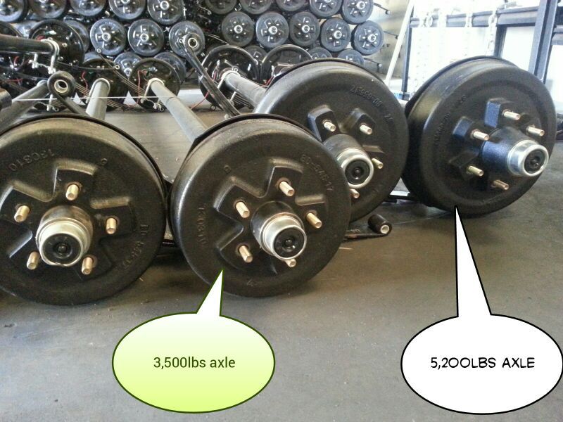 Axles and tires new