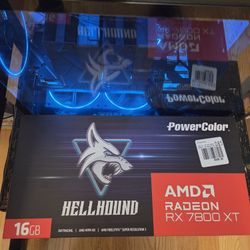 PowerColor Hellhound RX 7800 XT 16GB - Mint Original Box - NO TRADES