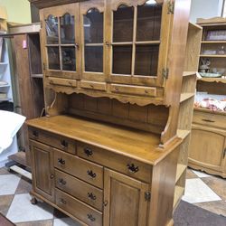 2pc China Hutch Hard Rock Maple 