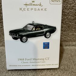 HALLMARK 2011 CLASSIC AMERICAN CARS 1968 FORD MUSTANG GT SERIES ORNAMENT