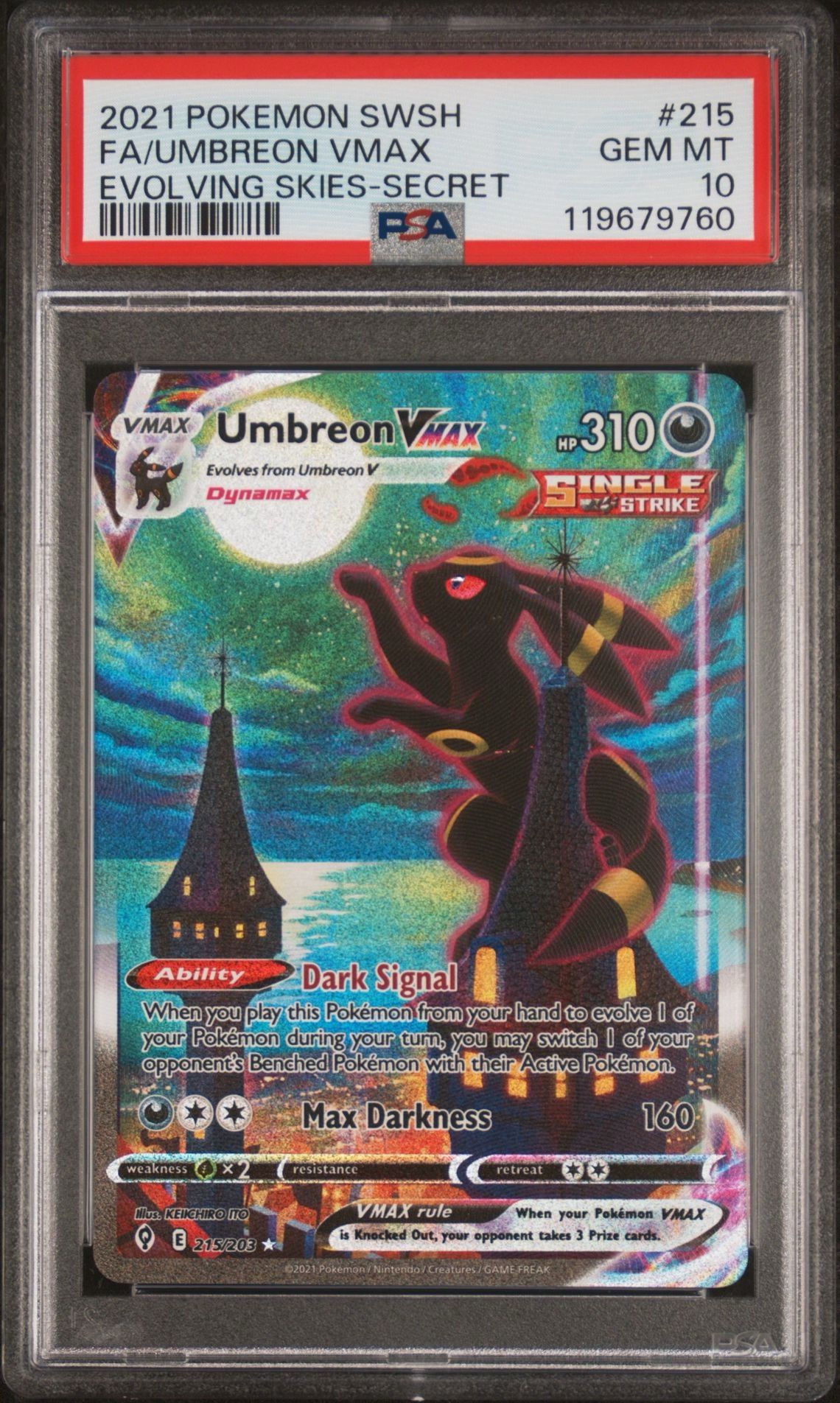 Umbreon Vmax PSA 10