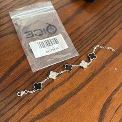 6 Ice moissanite diamond Clover Bracelet 