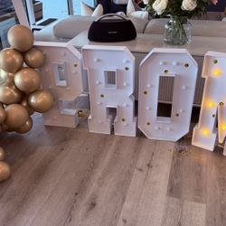 Prom Letters With Lights 