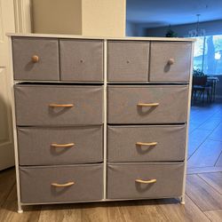 Dresser With Fabric Drawers