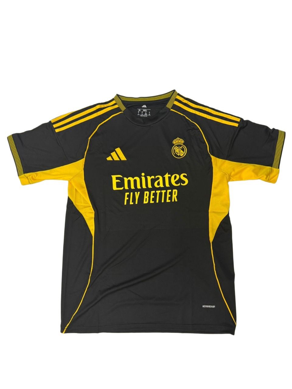 Real Madrid Black/Yellow Athletic Jersey - Size XL