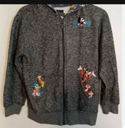 Disneyland 2019 Kids XL Zip-Up Hoodie Embroidered Jacket