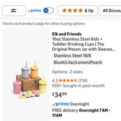 Kids Stainless Steele Cups  4pk