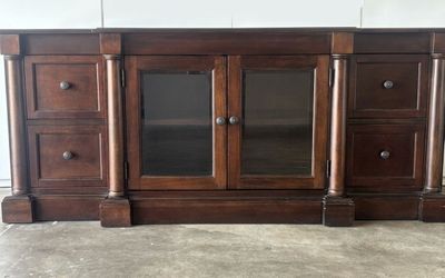 Wooden TV stand