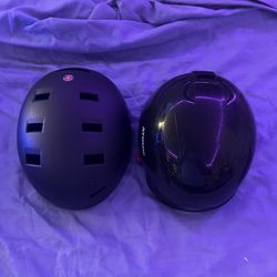 2) TWO BIKE HELMUTS