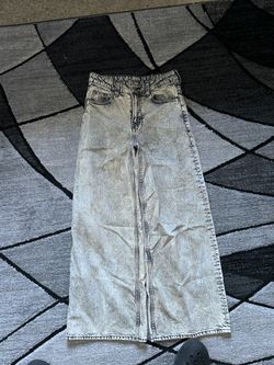 grey denim baggy jeans