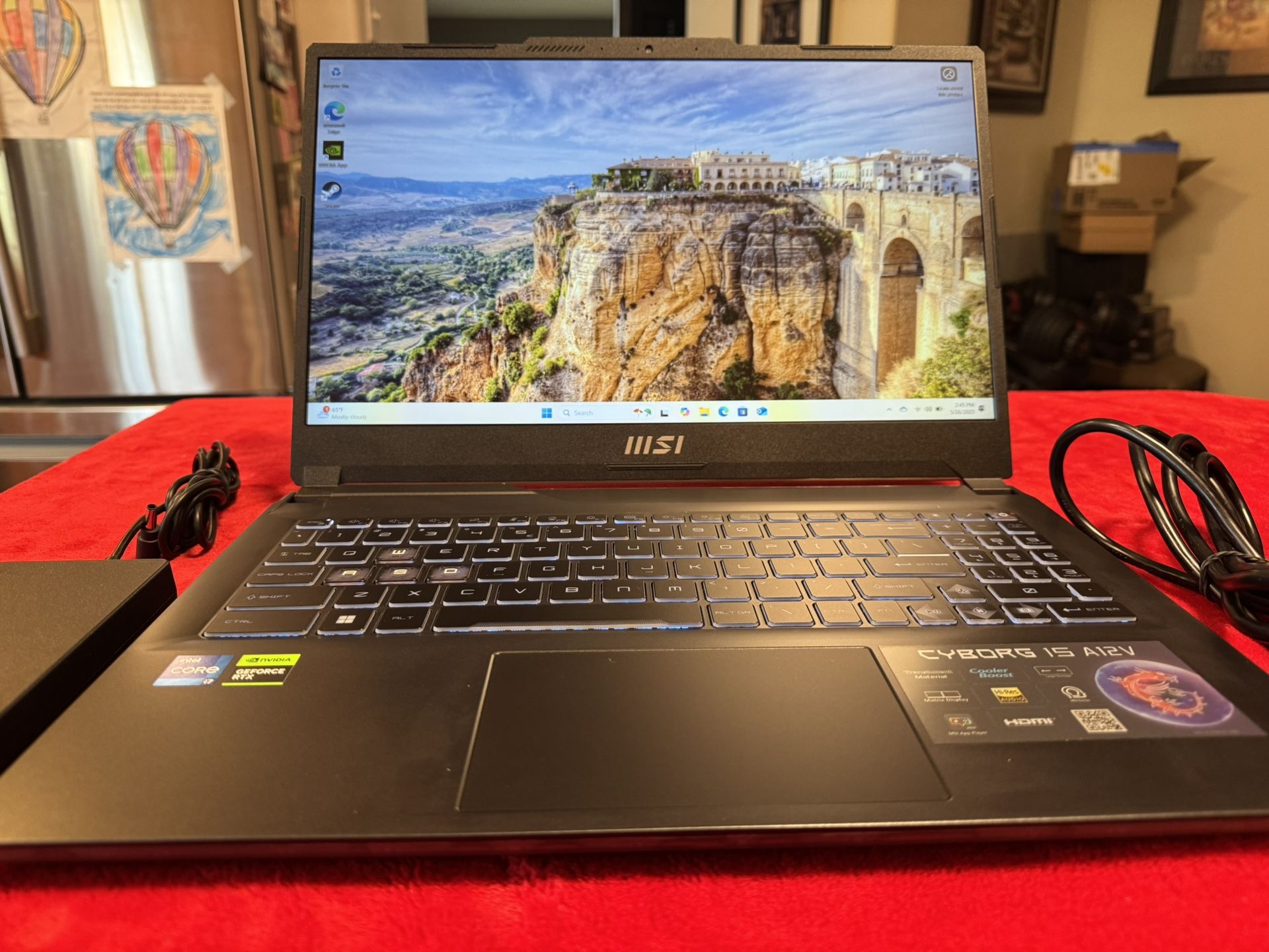 MSI Cyborg 15 Gaming Laptop, i7 12650H (4.7Ghz), GeForce RTX 4060, 32GB DDR5, 2TB M.2 NVME SSD, 144Hz, Like New