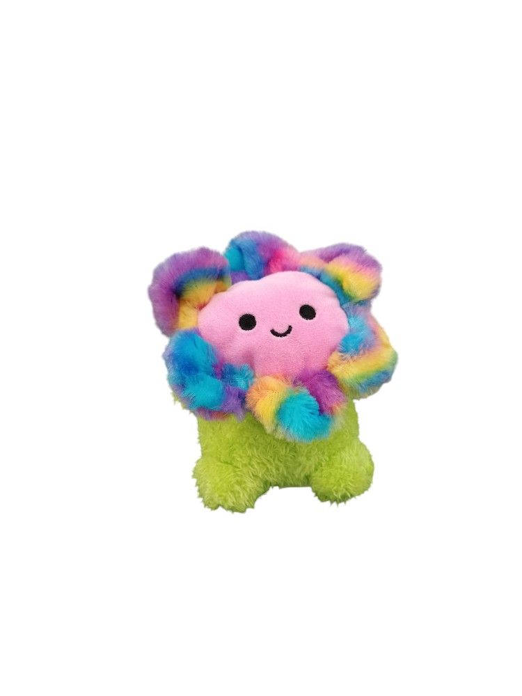 Kellytoy BumBumz Russ 5.5" Groovy Bumz Faye the Colorful Tie Dye Flower small bean bag plush