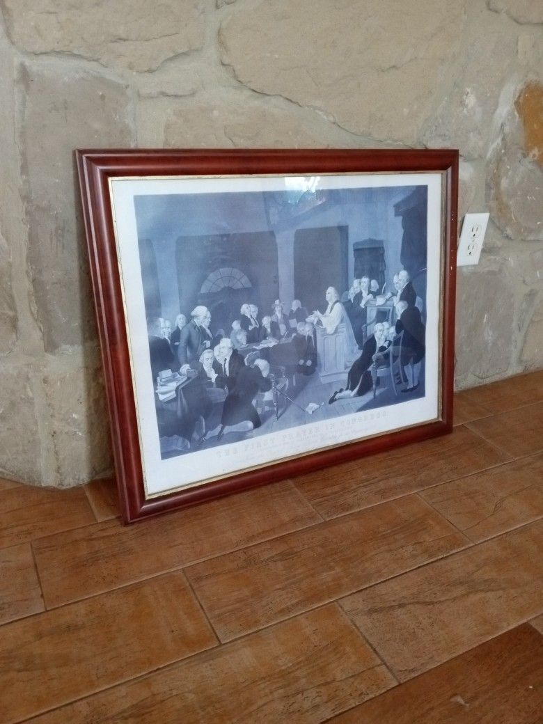 19th Century First Prayer In Congress